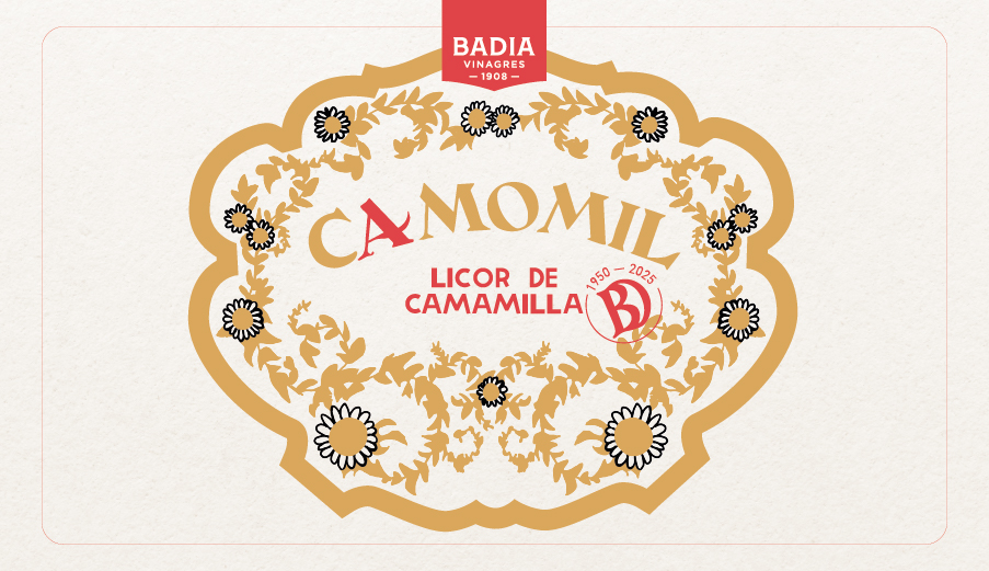 Disseny gràfic de l'etiqueta Camomil