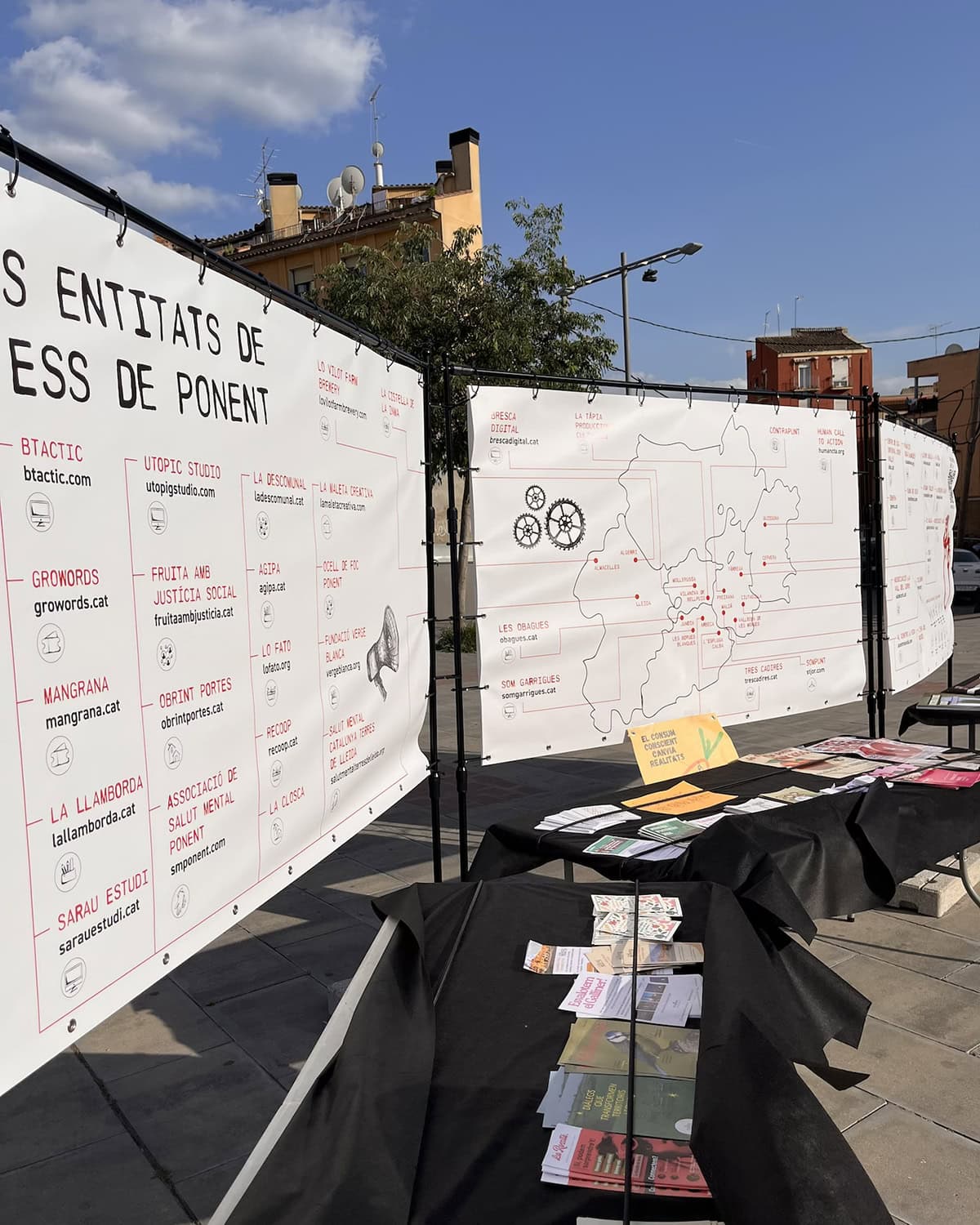 Fira d'economia social i transformadora Ponent Fest Lleida – disseny gràfic Sarau Estudi