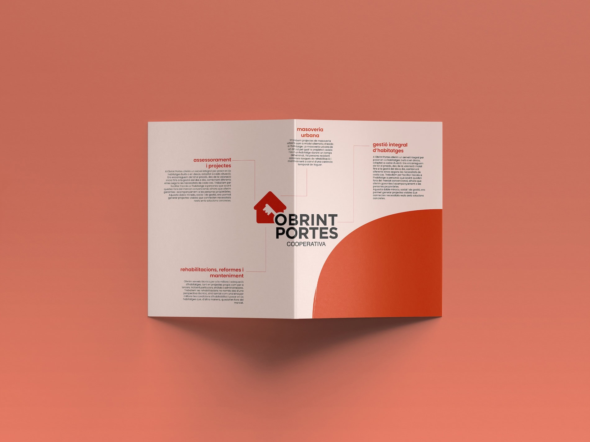 identitat gràfica cooperativa habitatge Sarau Estudi
